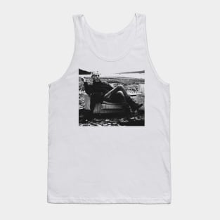 Anthony Bourdain sat on the Couch Tank Top